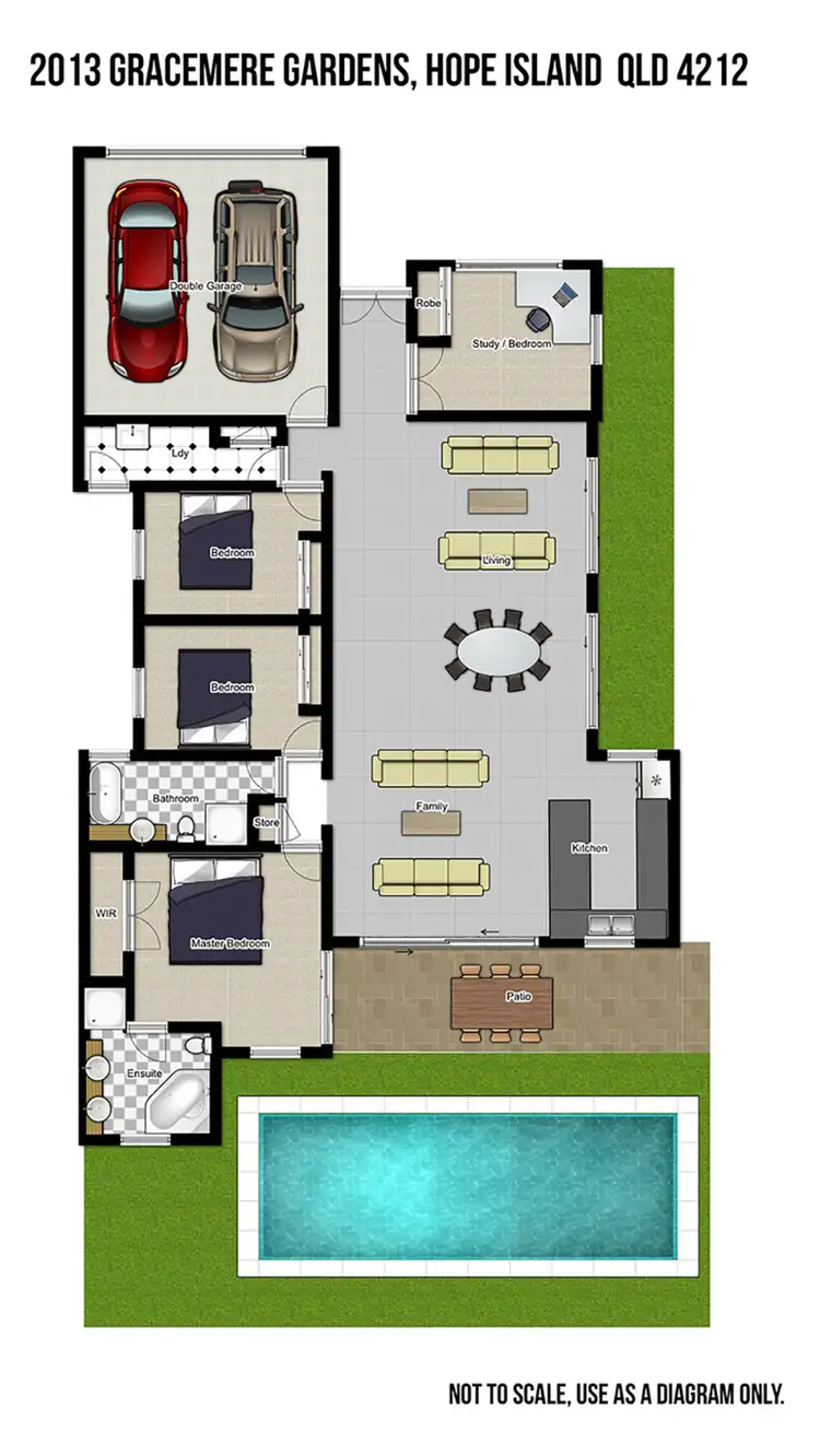 Floorplan of Homely house listing, 2013 Gracemere Gardens Circuit, Hope Island QLD 4212