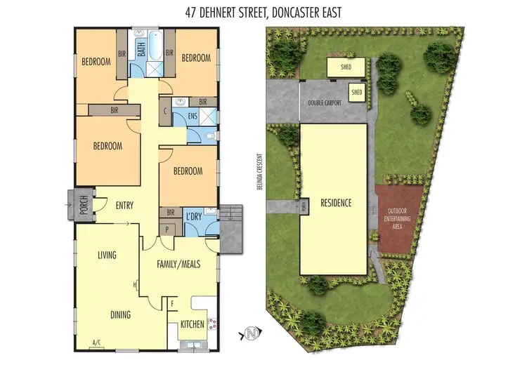 Floorplan of Homely house listing, 47 Dehnert Street, Doncaster East VIC 3109