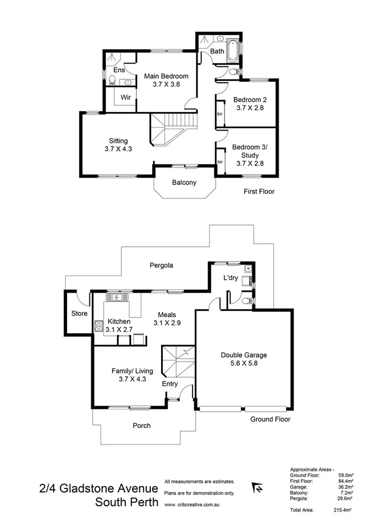 Floorplan of Homely house listing, 2/4 Gladstone Avenue, South Perth WA 6151
