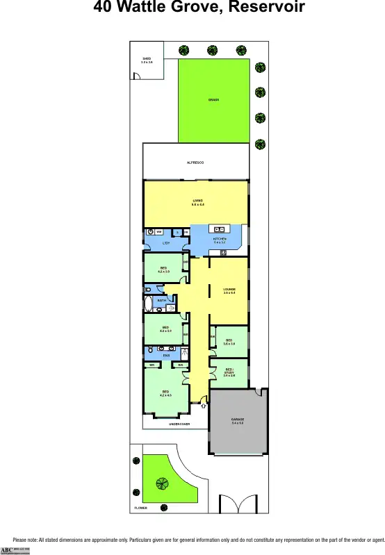 Floorplan of Homely house listing, 40 Wattle Grove, Reservoir VIC 3073