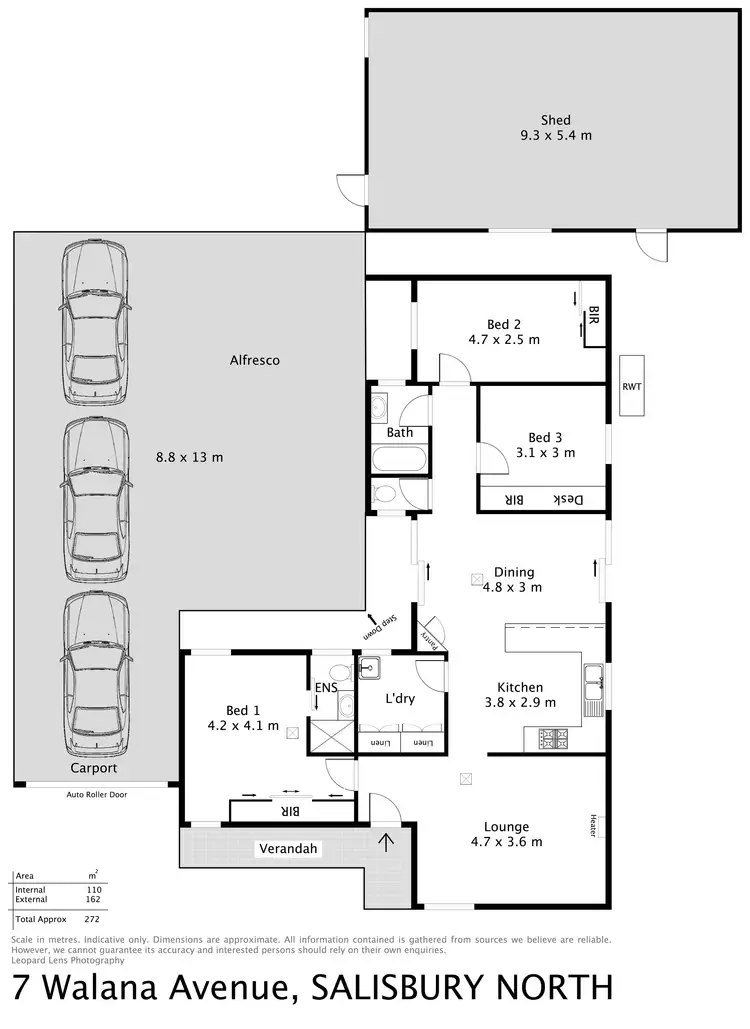 Floorplan of Homely house listing, 7 Walana Avenue, Salisbury North SA 5108