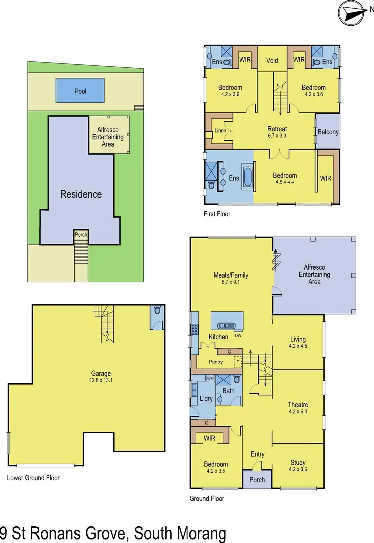 Floorplan of Homely house listing, 9 St Ronans Grove, South Morang VIC 3752