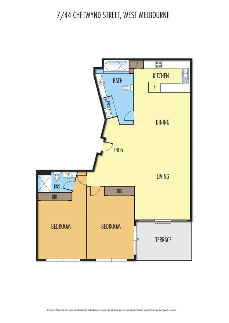 Floorplan of Homely apartment listing, 7/44 Chetwynd Street, West Melbourne VIC 3003