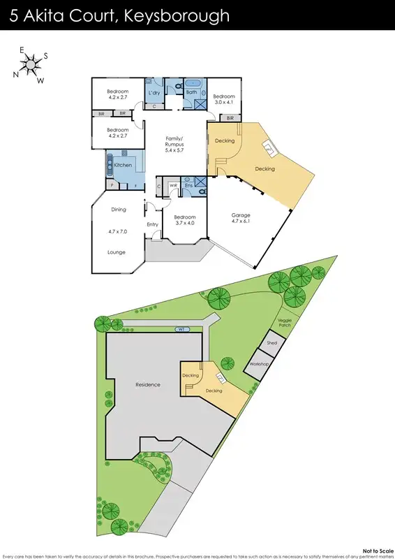 Floorplan of Homely house listing, 5 Akita Court, Keysborough VIC 3173