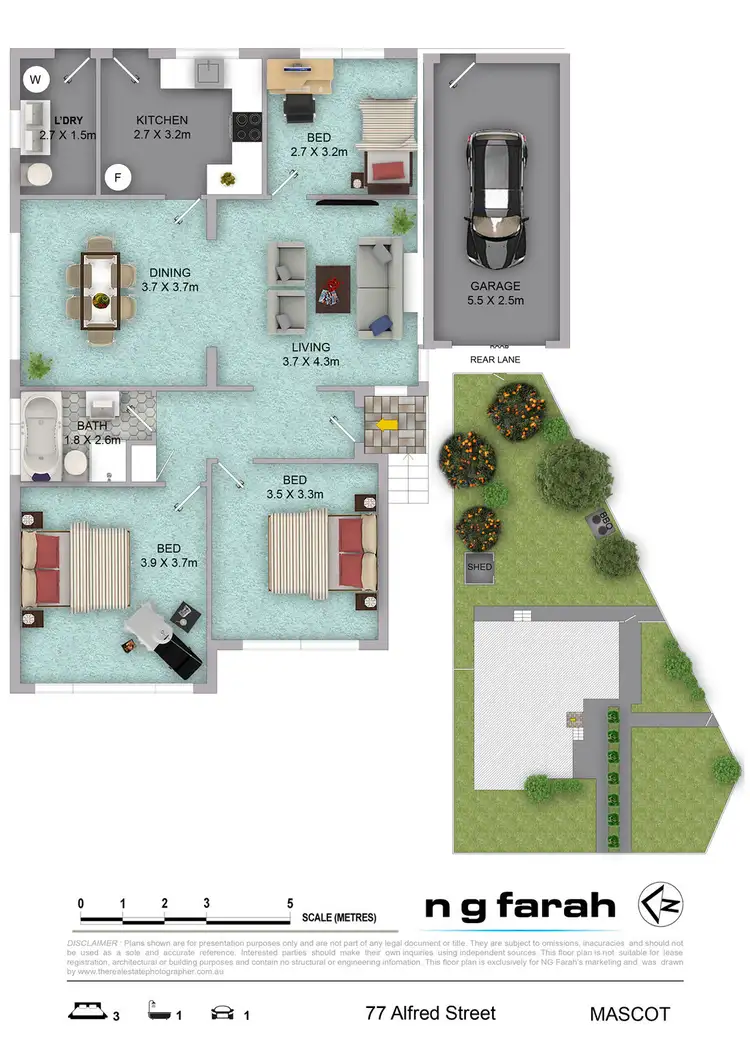 Floorplan of Homely house listing, 77 Alfred Street, Mascot NSW 2020