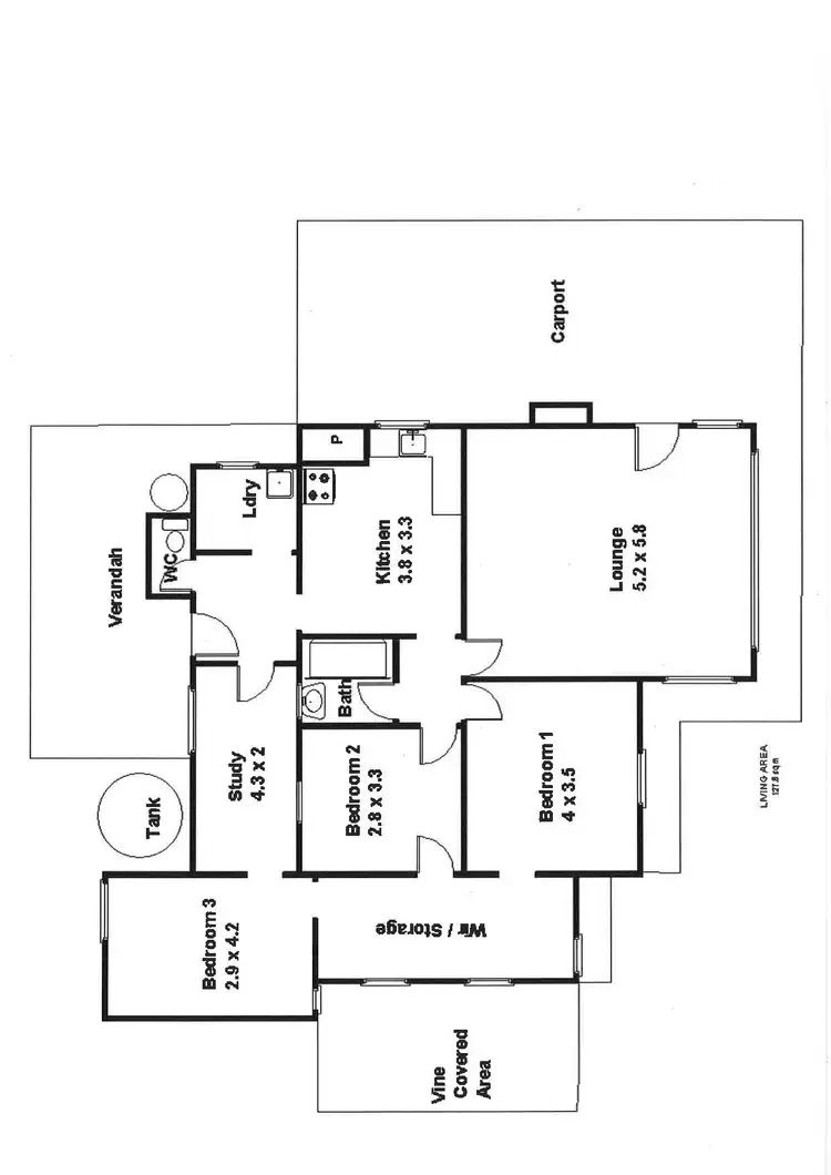 Floorplan of Homely house listing, 19 Dickerson Street, Barmera SA 5345