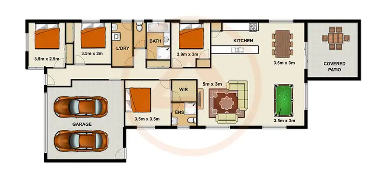 Floorplan of Homely house listing, 46 Bufalino Street, Parkinson QLD 4115