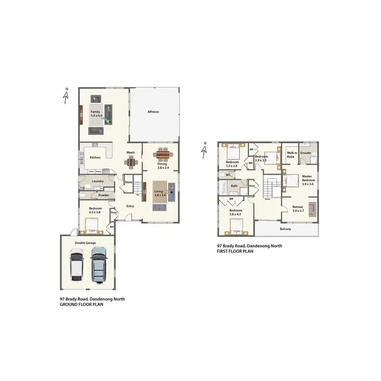 Floorplan of Homely house listing, 97 Brady Road, Dandenong North VIC 3175