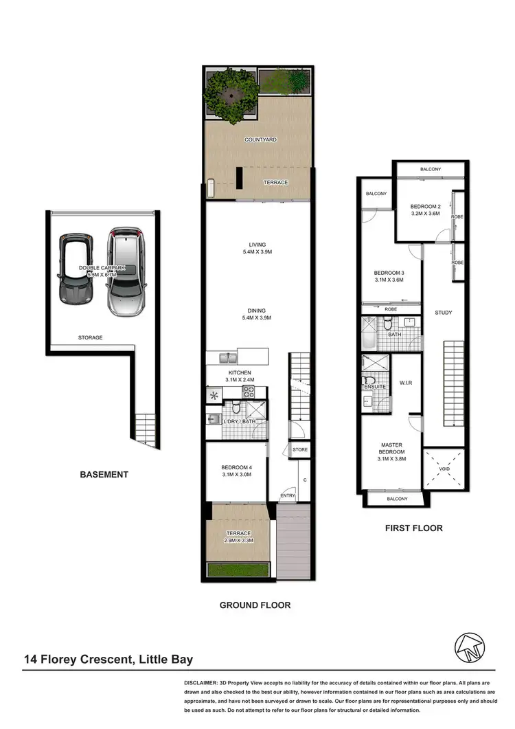 Floorplan of Homely house listing, 14 Florey Crescent, Little Bay NSW 2036