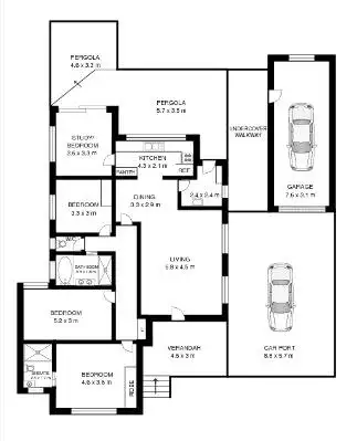 Floorplan of Homely house listing, 77 Darling Street, Tamworth NSW 2340