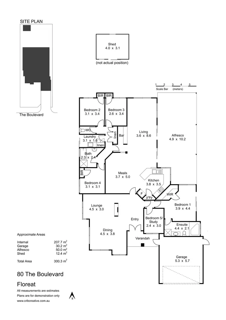 Floorplan of Homely house listing, 80 The Boulevard, Floreat WA 6014