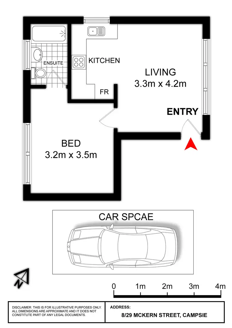 Floorplan of Homely apartment listing, 8/29 McKern Street, Campsie NSW 2194