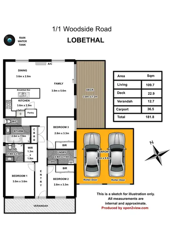 Floorplan of Homely house listing, 2/1 Woodside Rd, Lobethal SA 5241