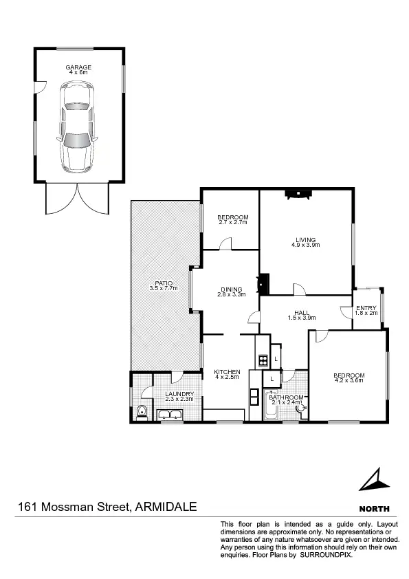 Floorplan of Homely house listing, 161 Mossman Street, Armidale NSW 2350