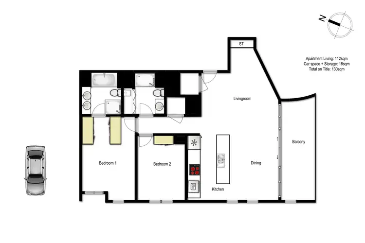 Floorplan of Homely apartment listing, 11E/4 Distillery Drive, Pyrmont NSW 2009