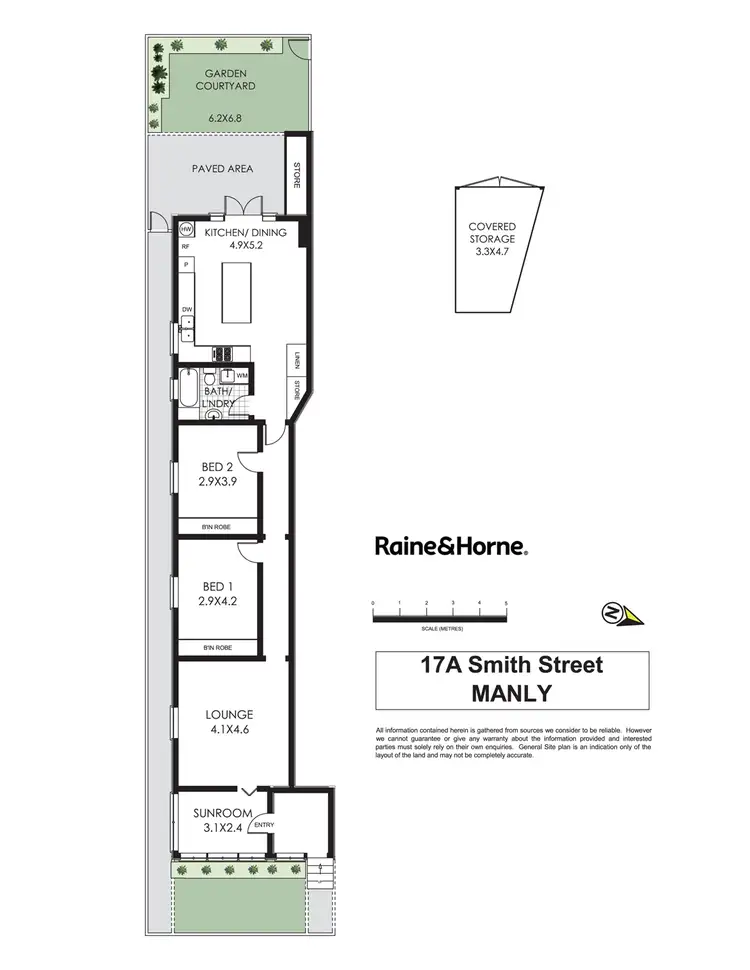 Floorplan of Homely semi-detached listing, 17a Smith Street, Manly NSW 2095