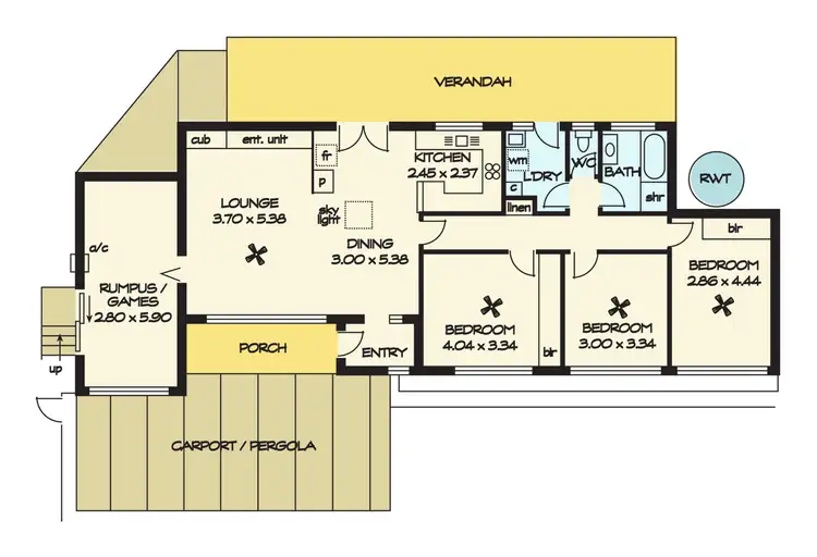 Floorplan of Homely house listing, 22 Ramsay Avenue, Reynella East SA 5161