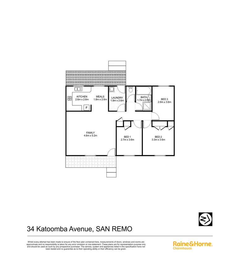 Floorplan of Homely house listing, 34 Katoomba Avenue, San Remo NSW 2262
