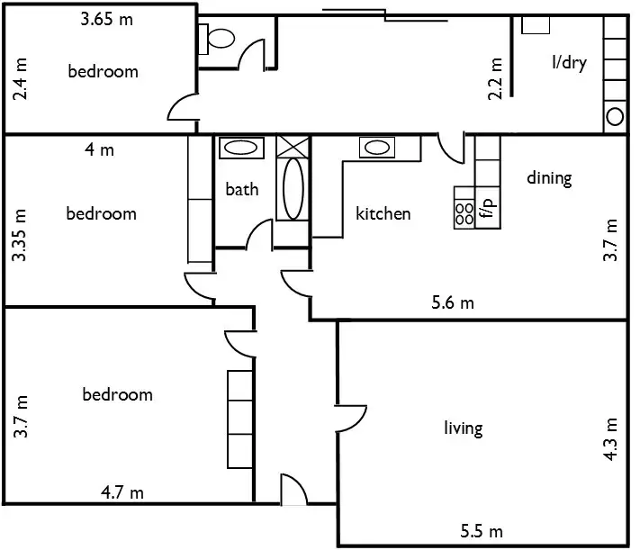 Floorplan of Homely house listing, 19 Handyside Street, Naracoorte SA 5271