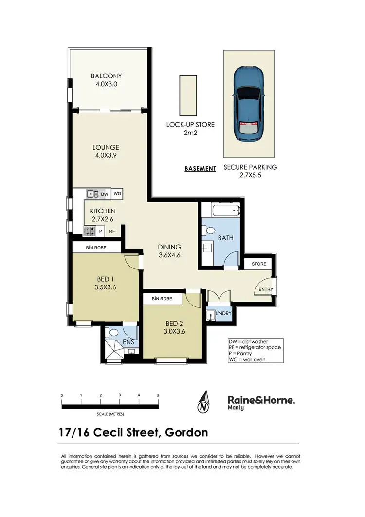 Floorplan of Homely apartment listing, 17/16 Cecil Street, Gordon NSW 2072