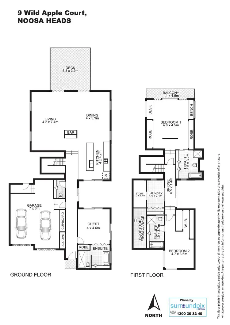 Floorplan of Homely house listing, 9 Wild Apple Court, Noosa Heads QLD 4567