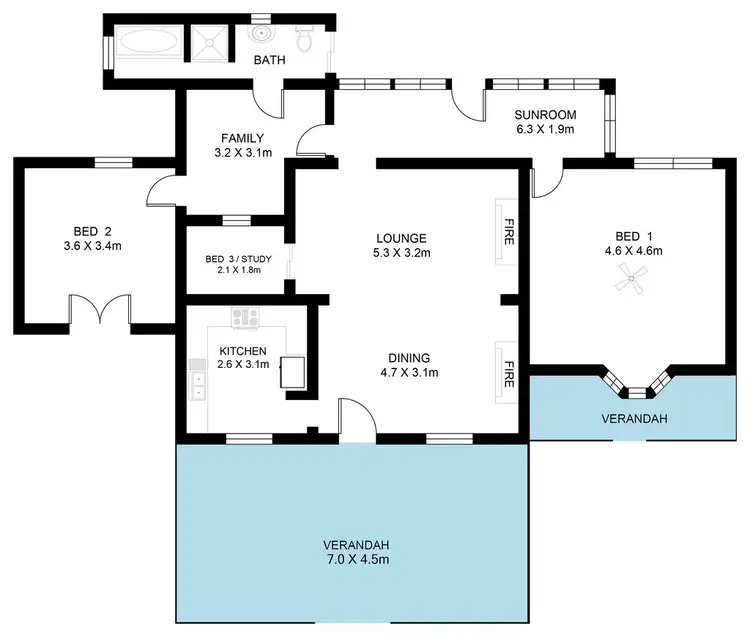 Floorplan of Homely house listing, 22-24 Washington Street, Goolwa North SA 5214