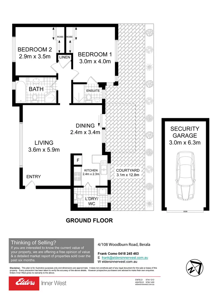 Floorplan of Homely unit listing, 4/108 Woodburn Road, Berala NSW 2141