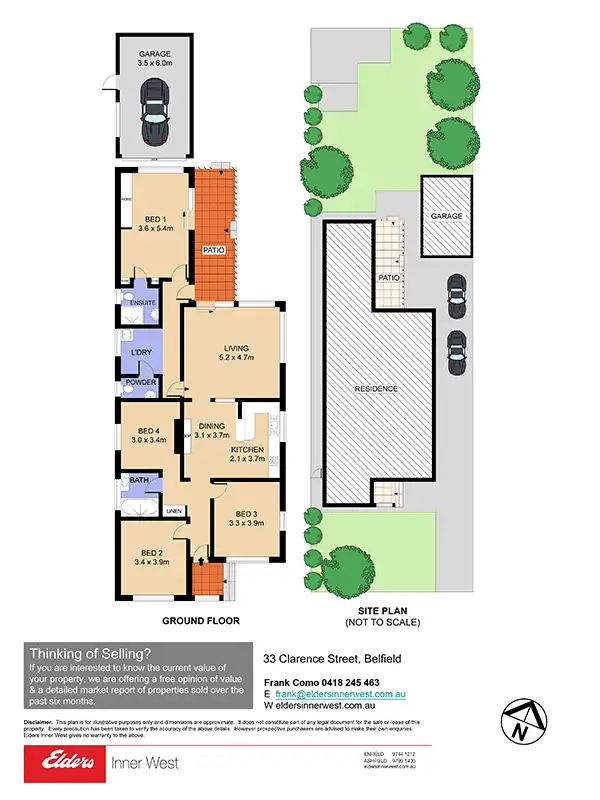 Floorplan of Homely house listing, 33 Clarence Street, Belfield NSW 2191