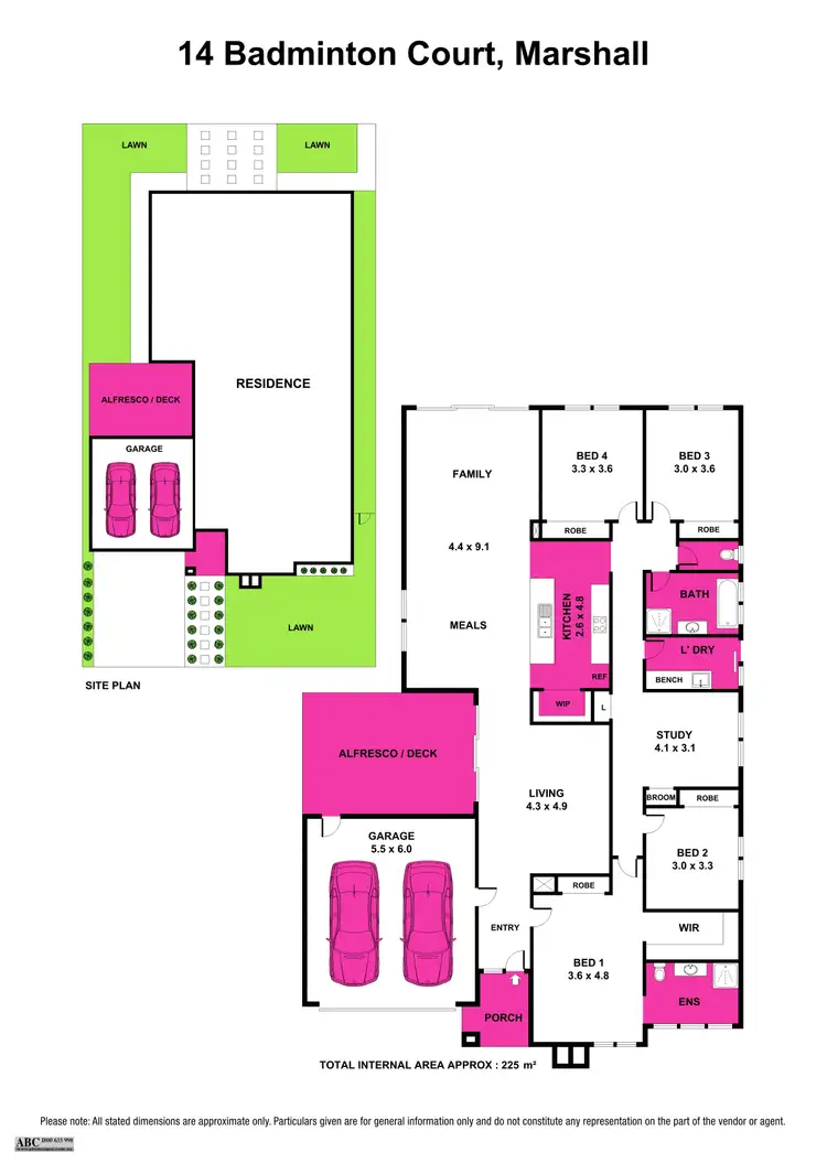 Floorplan of Homely house listing, 14 Badminton Court, Marshall VIC 3216