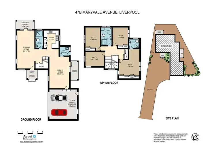 Floorplan of Homely townhouse listing, 47B Maryvale Ave, Liverpool NSW 2170