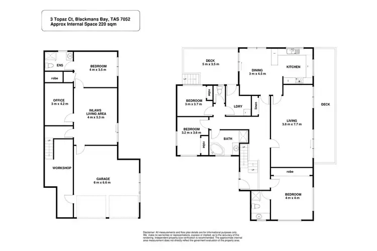 Floorplan of Homely house listing, 3 Topaz Court, Blackmans Bay TAS 7052