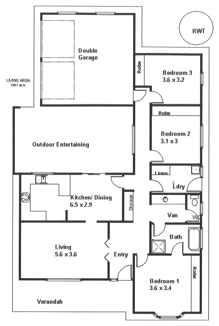Floorplan of Homely house listing, 28 Ian Drive, Paringa SA 5340