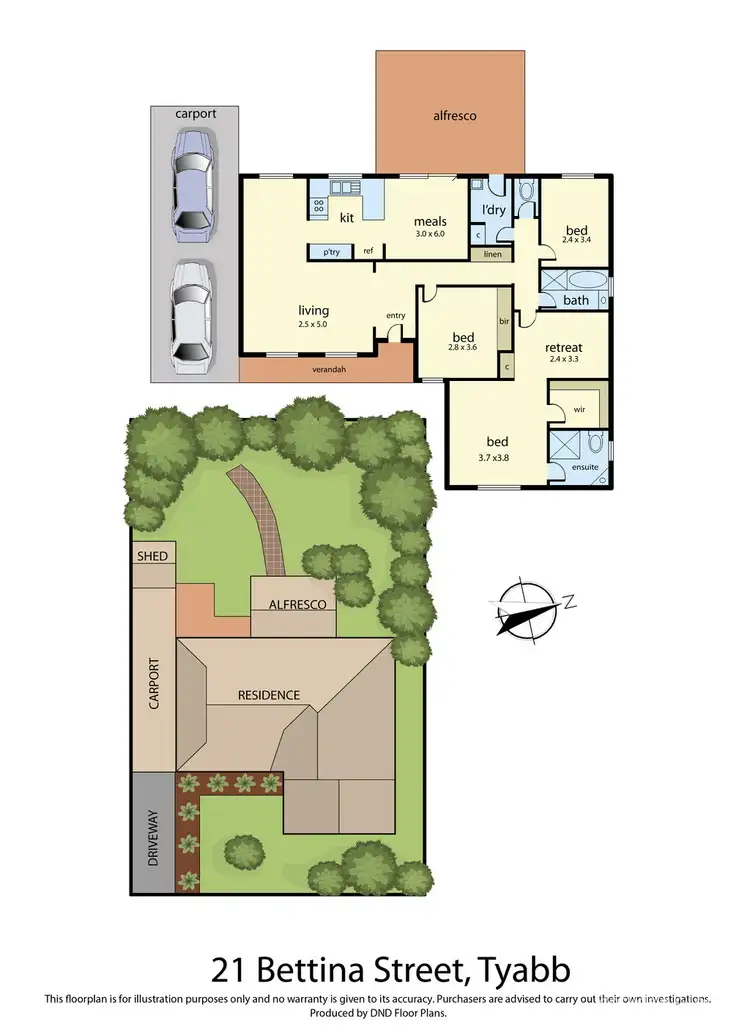 Floorplan of Homely house listing, 21 Bettina Street, Tyabb VIC 3913