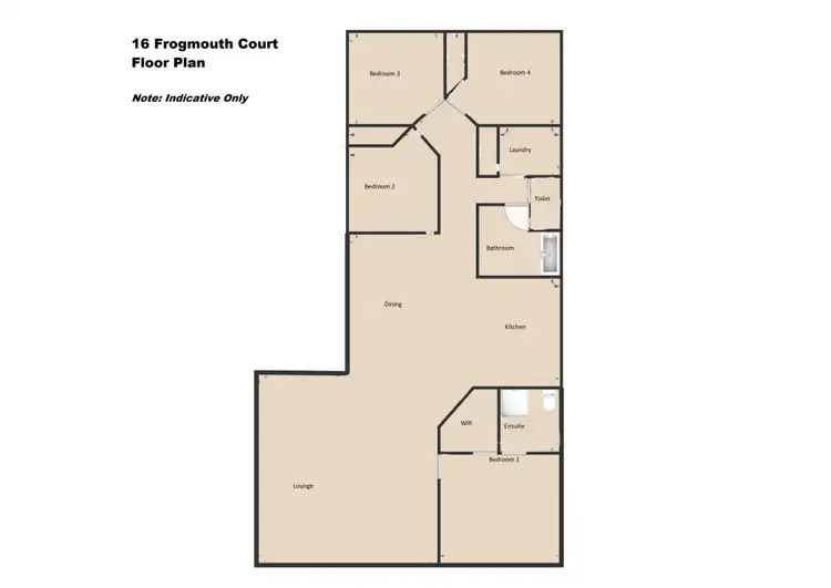 Floorplan of Homely rural property listing, 16 Frogmouth Court, Upper Caboolture QLD 4510