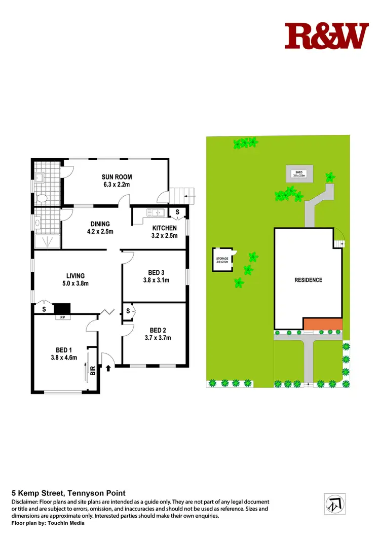 Floorplan of Homely house listing, 5 Kemp Street, Tennyson Point NSW 2111