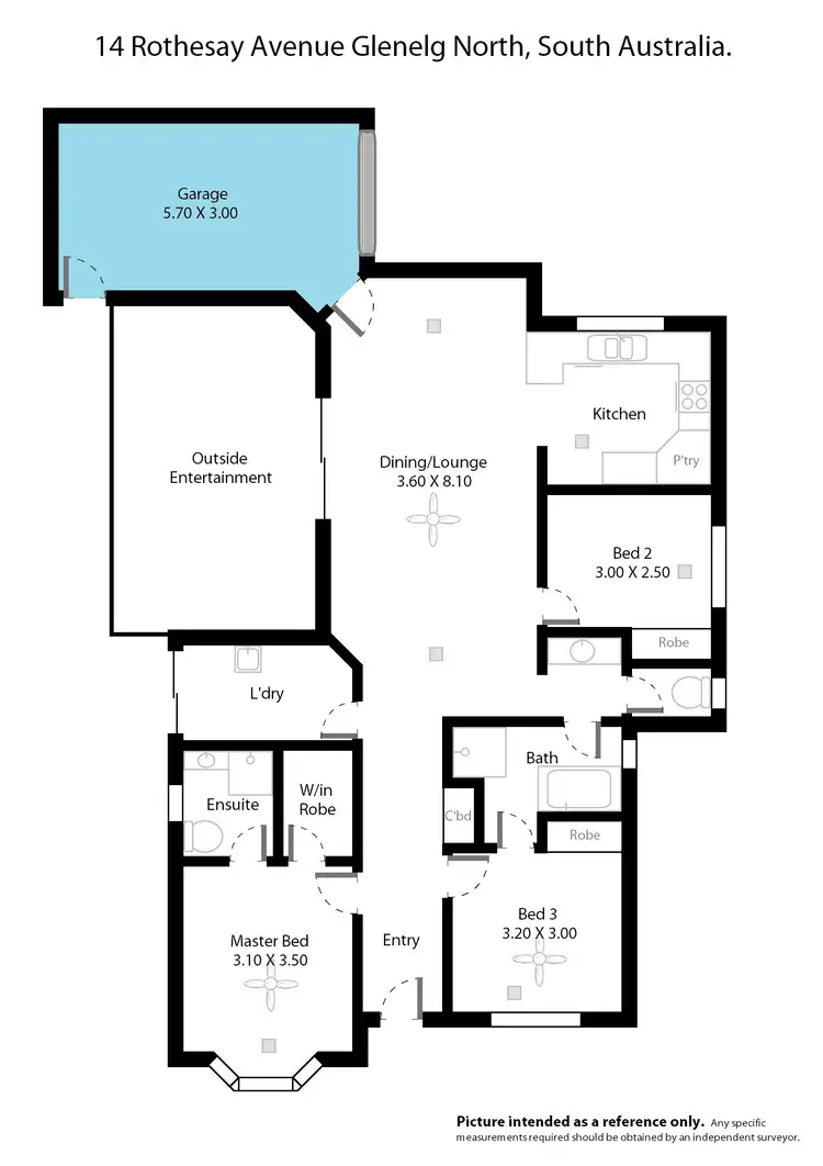 Floorplan of Homely villa listing, 14 Rothesay Ave, Glenelg North SA 5045