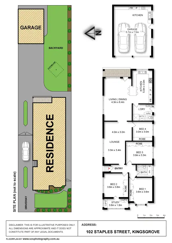 Floorplan of Homely house listing, 102 Staples Street, Kingsgrove NSW 2208