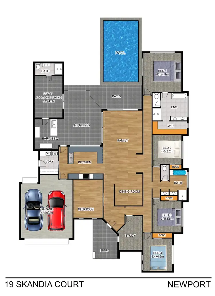 Floorplan of Homely house listing, 19 Skandia Court, Newport QLD 4020