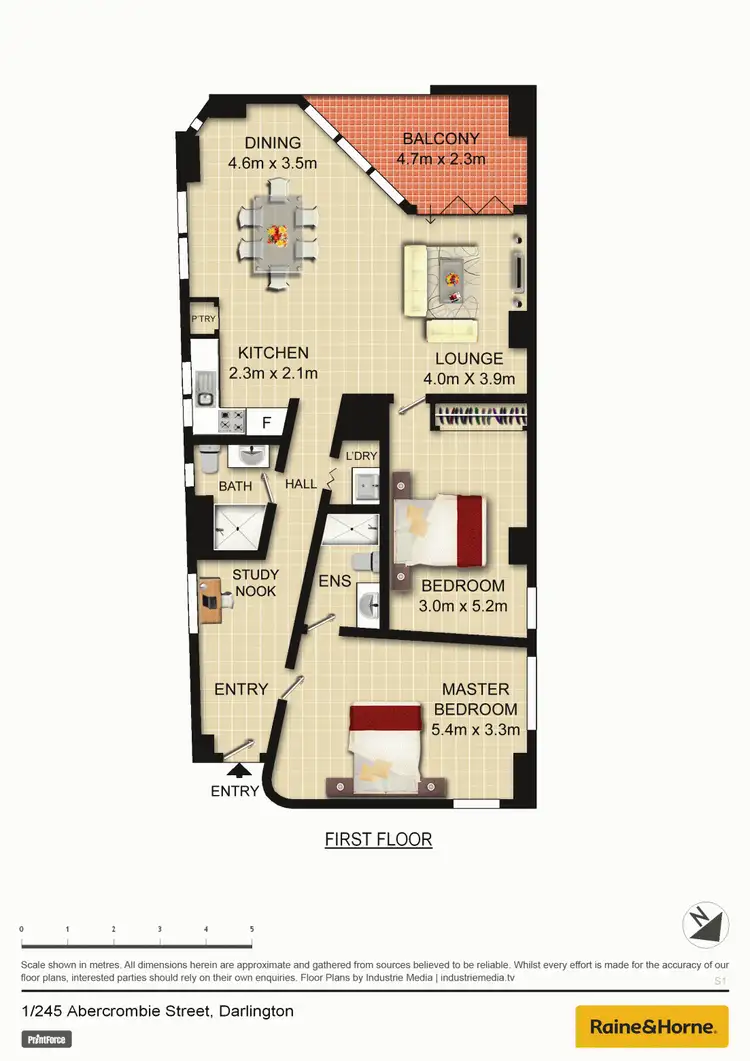 Floorplan of Homely apartment listing, 1/245-249 Abercrombie Street, Darlington NSW 2008