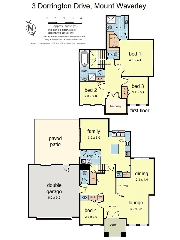 Floorplan of Homely house listing, 3 Dorrington Drive, Mount Waverley VIC 3149
