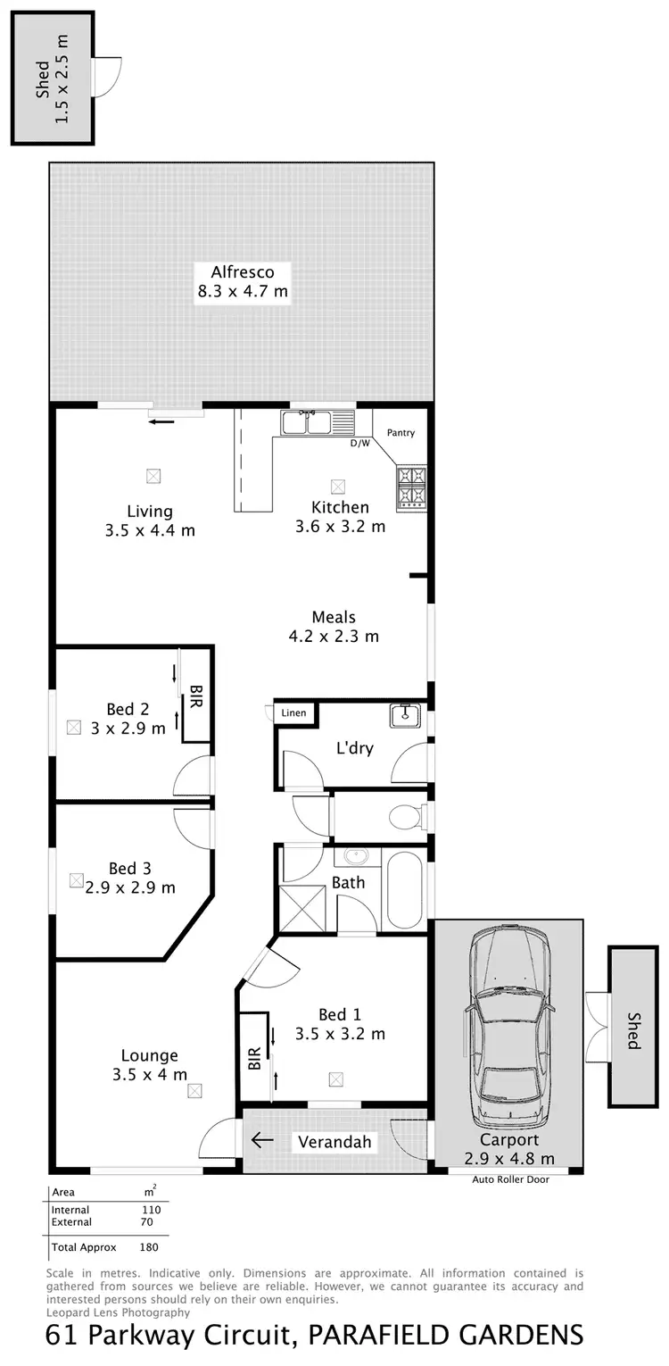 Floorplan of Homely house listing, 61 Parkway Circuit, Parafield Gardens SA 5107