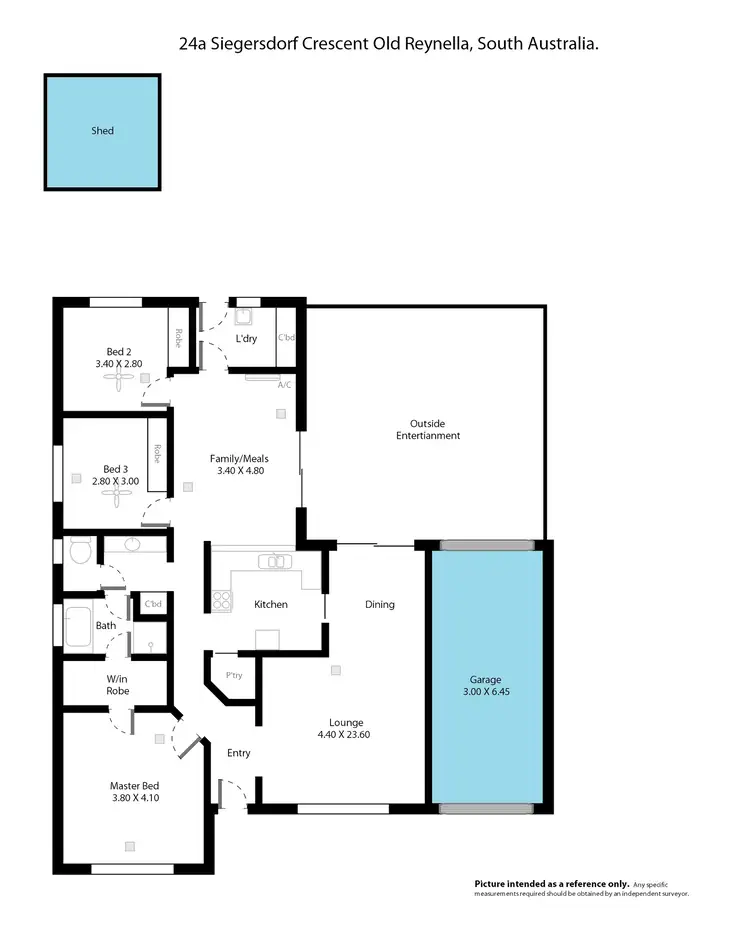 Floorplan of Homely house listing, 24a Siegersdorf Crescent, Old Reynella SA 5161