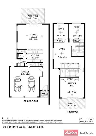 Floorplan of Homely house listing, 16 Santorini Walk, Mawson Lakes SA 5095