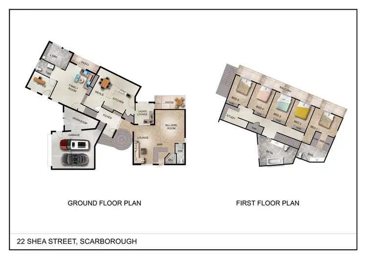 Floorplan of Homely house listing, 22 Shea Street, Scarborough QLD 4020