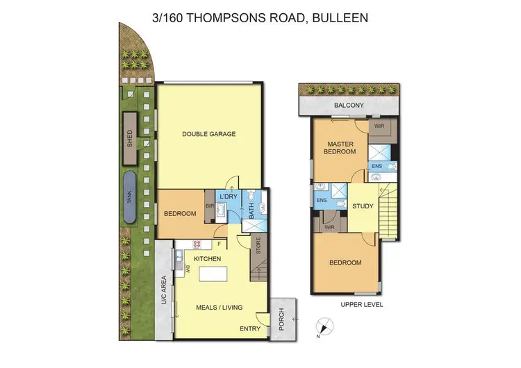 Floorplan of Homely townhouse listing, 3/160 Thompsons Road (access via Millicent Ave), Bulleen VIC 3105