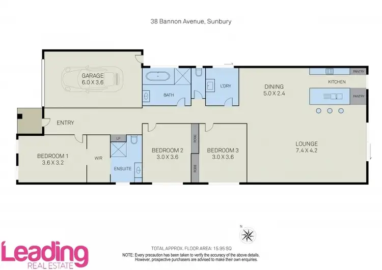 Floorplan of Homely house listing, 38 Bannon Avenue, Sunbury VIC 3429
