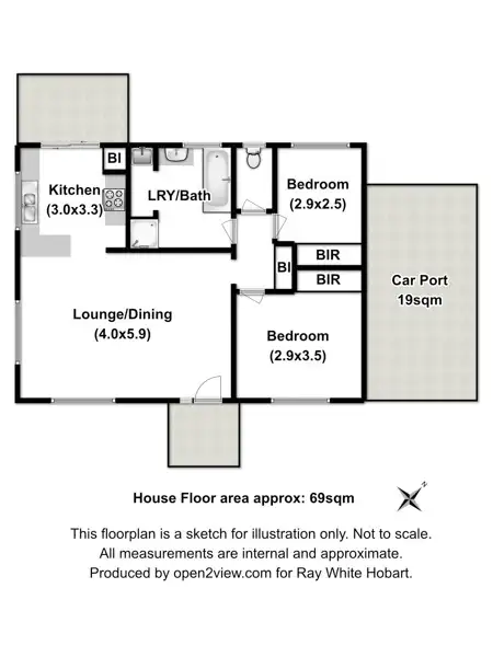 Floorplan of Homely house listing, 7/60 Bligh Street, Warrane TAS 7018