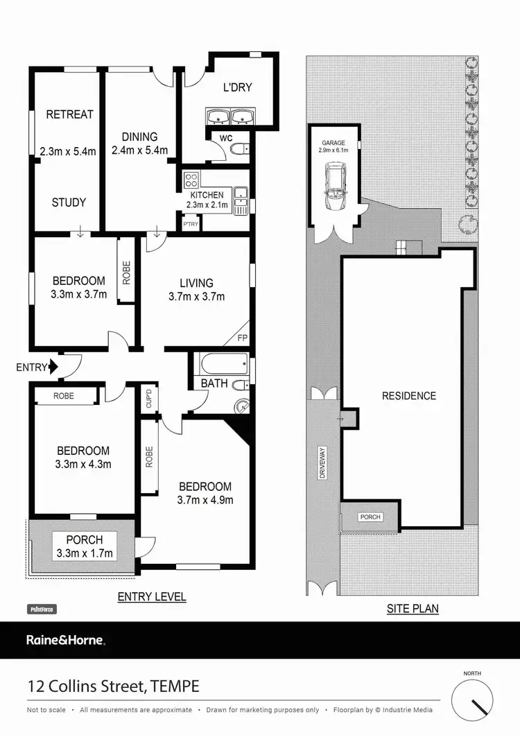Floorplan of Homely house listing, 12 Collins Street, Tempe NSW 2044