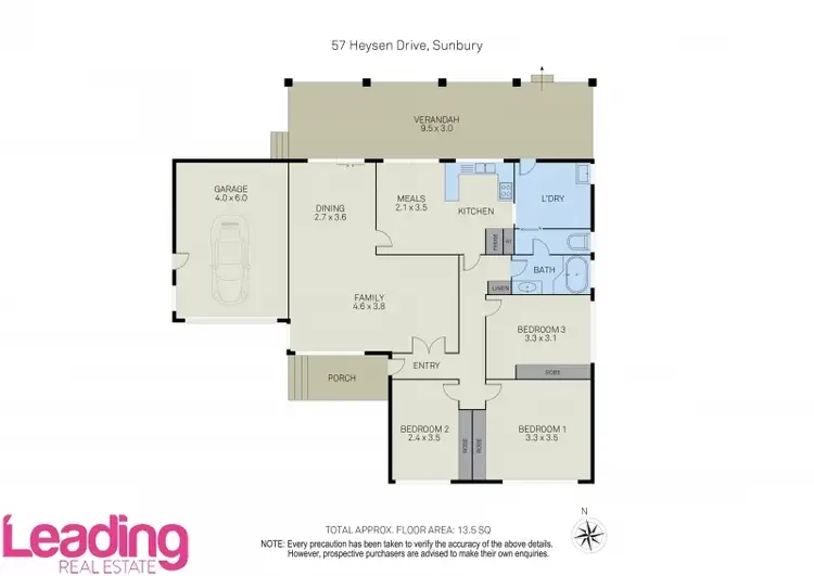 Floorplan of Homely house listing, 57 Heysen Drive, Sunbury VIC 3429