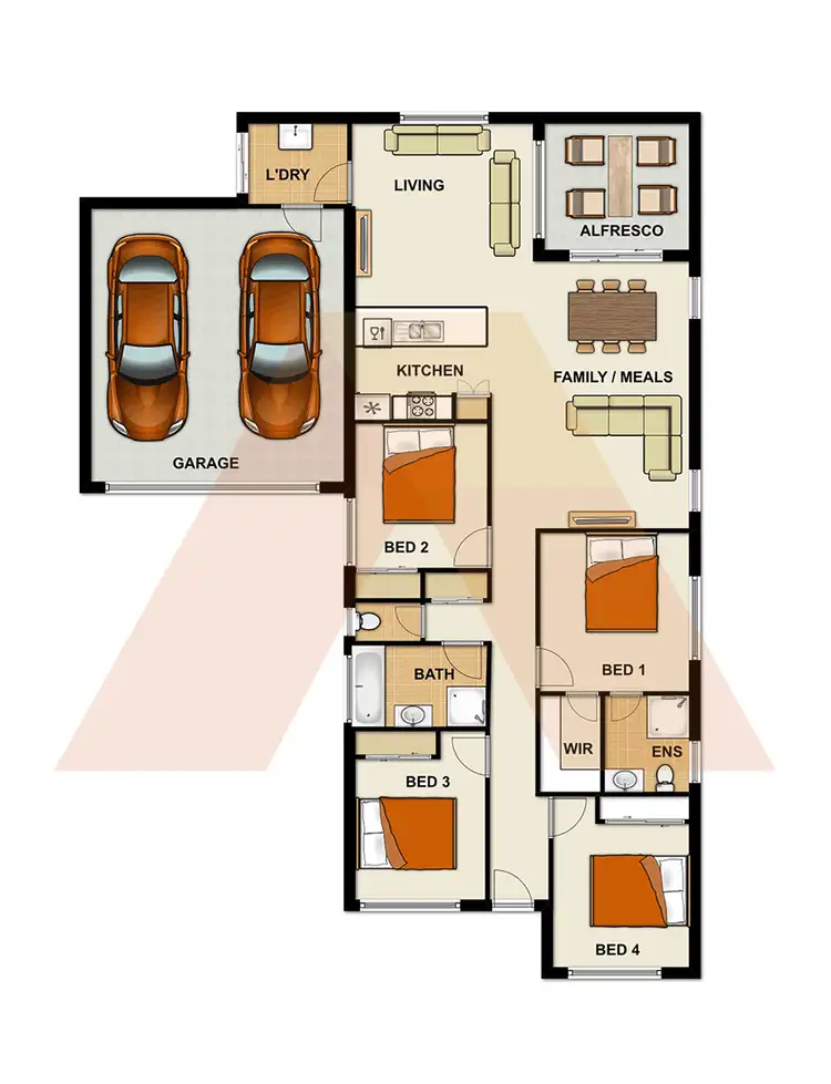 Floorplan of Homely house listing, 19 Empress Close, Heathwood QLD 4110